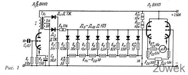 ПРОСТОЙ ЛОГАРИФМИЧЕСКИЙ ВОЛЬТМЕТР