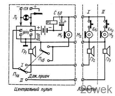 СЕЛЕКТОРНАЯ СВЯЗЬ С ЭКОНОМИЧНОЙ СХЕМОЙ ПИТАНИЯ