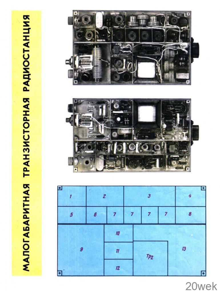 МАЛОГАБАРИТНАЯ ТРАНЗИСТОРНАЯ РАДИОСТАНЦИЯ