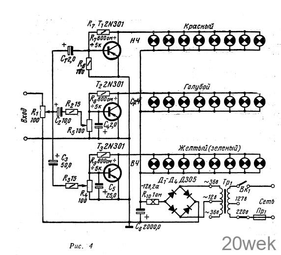 "Музыкальный" свет на елке