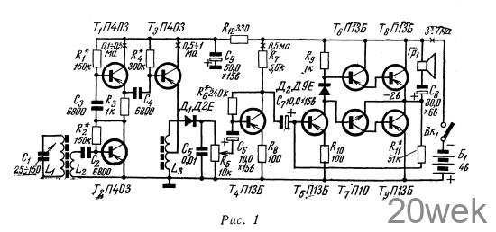 ПРИЕМНИК ПРЯМОГО УСИЛЕНИЯ
