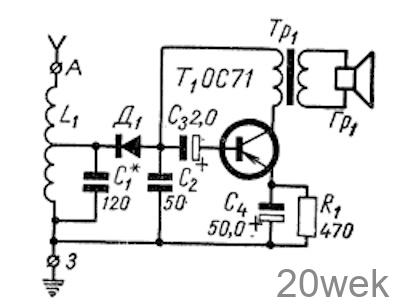 Приемник с питанием от свободной энергии
