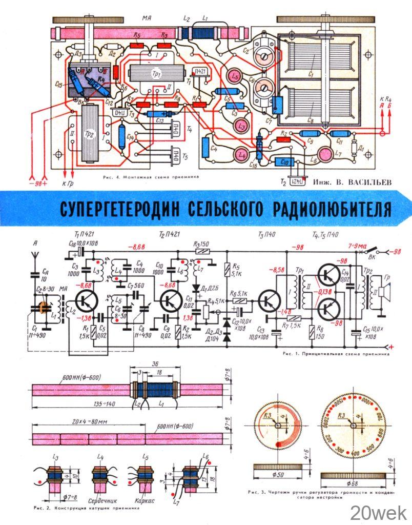 СУПЕРГЕТЕРОДИН СЕЛЬСКОГО РАДИОЛЮБИТЕЛЯ