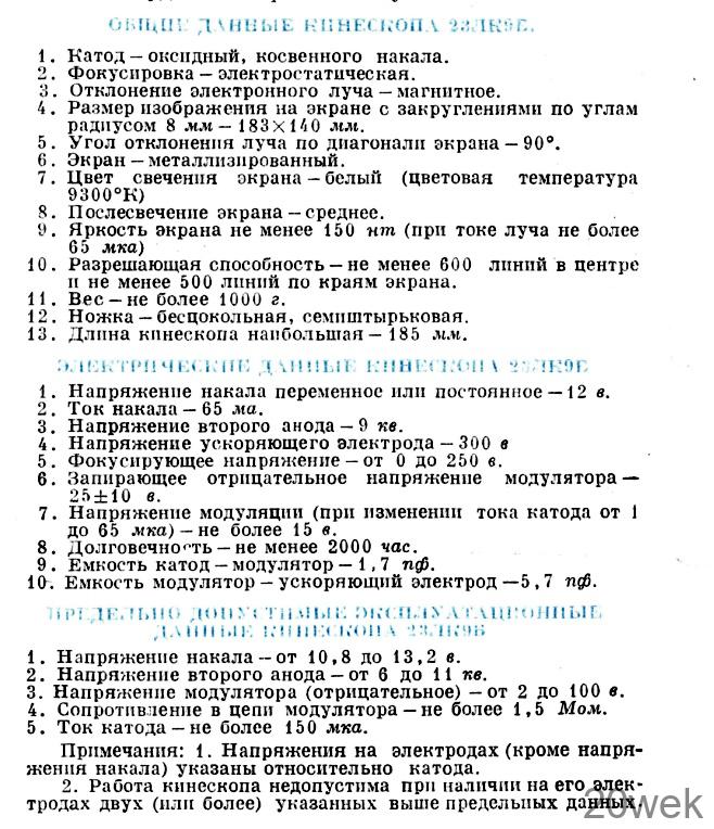 Кинескоп 23ЛК9Б