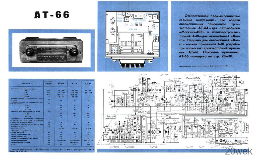 Автомобильный радиоприемник АТ-66