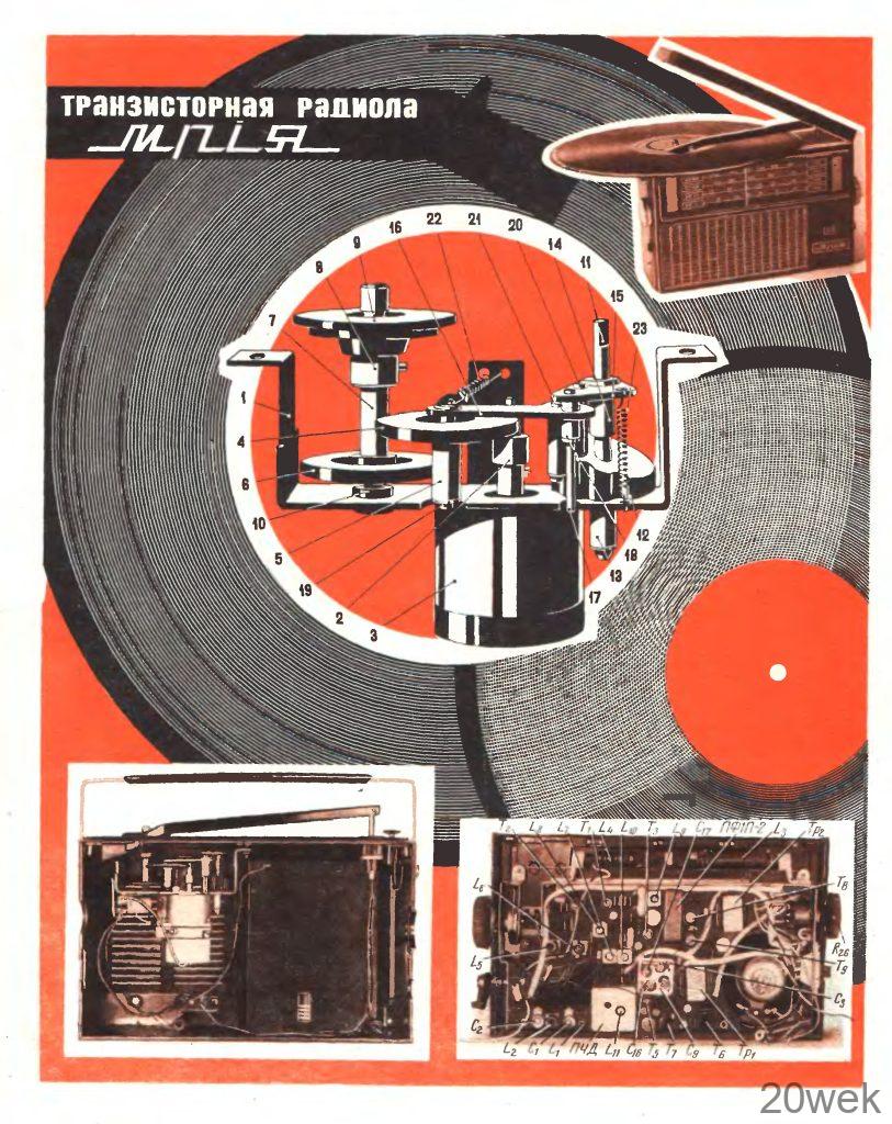 Переносная радиола "Мрия"